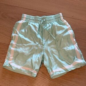Casablanca Mint Green and White Shorts, S